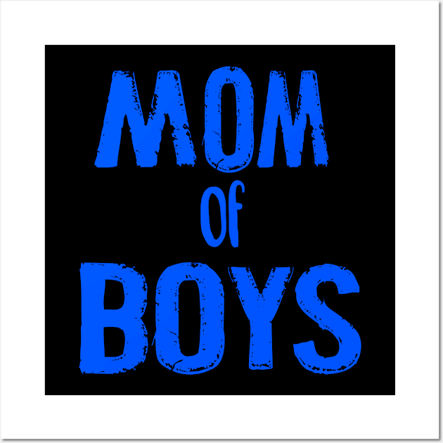 MOM OF BOYS Wall Art by Lin Watchorn 